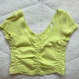 Topshop Green Sinch top